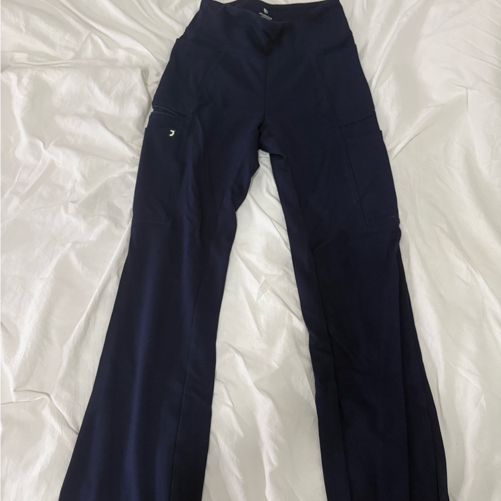 Jaanuu Navy Blue Yoga Scrub Pants